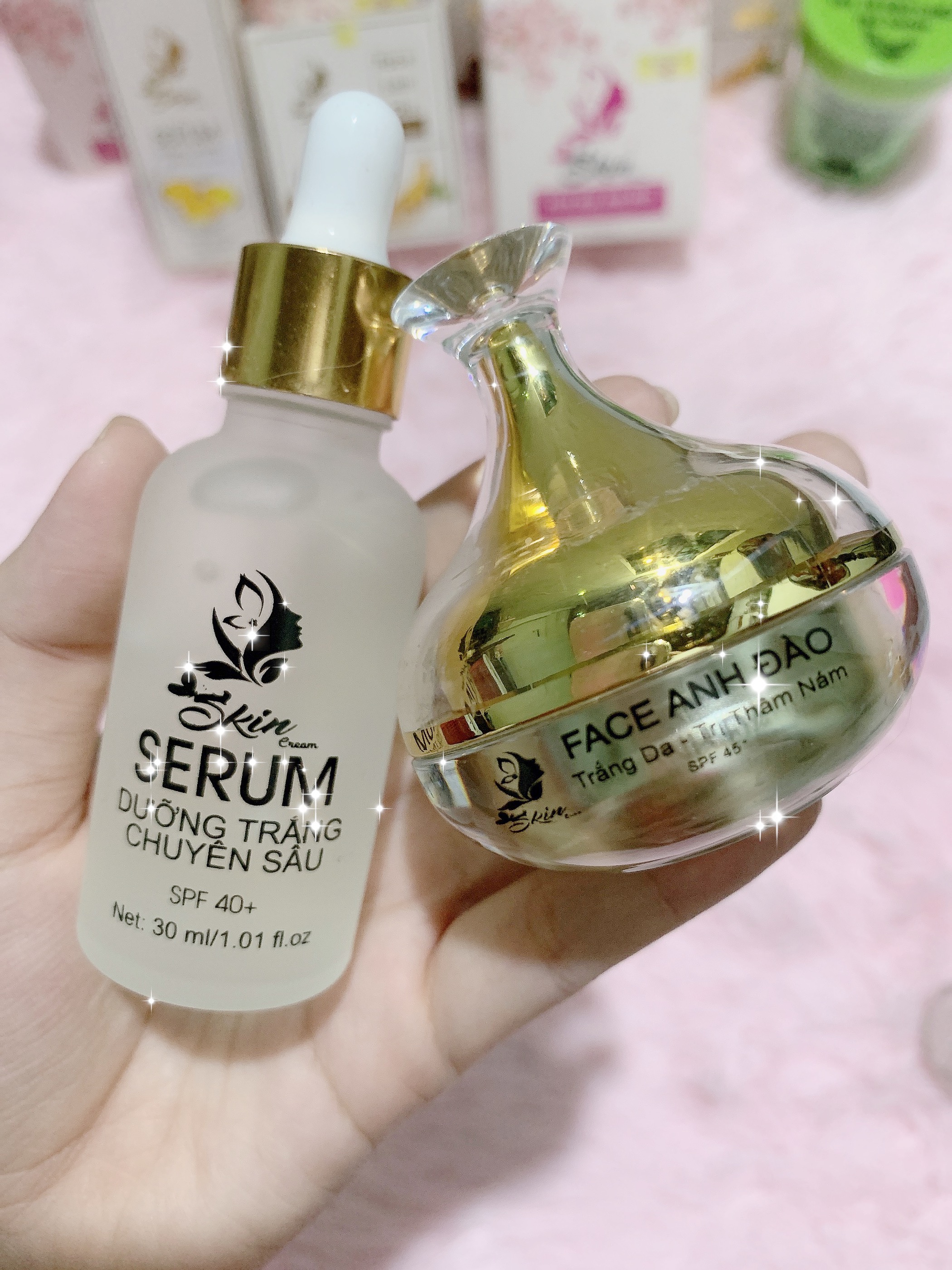 Combo SERUM(lớn) + FACE ANH ĐÀO