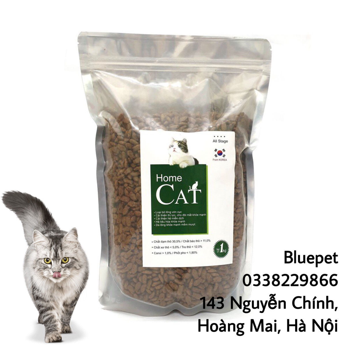Thức ăn hạt cho mèo Homecat 1kg thumbnail