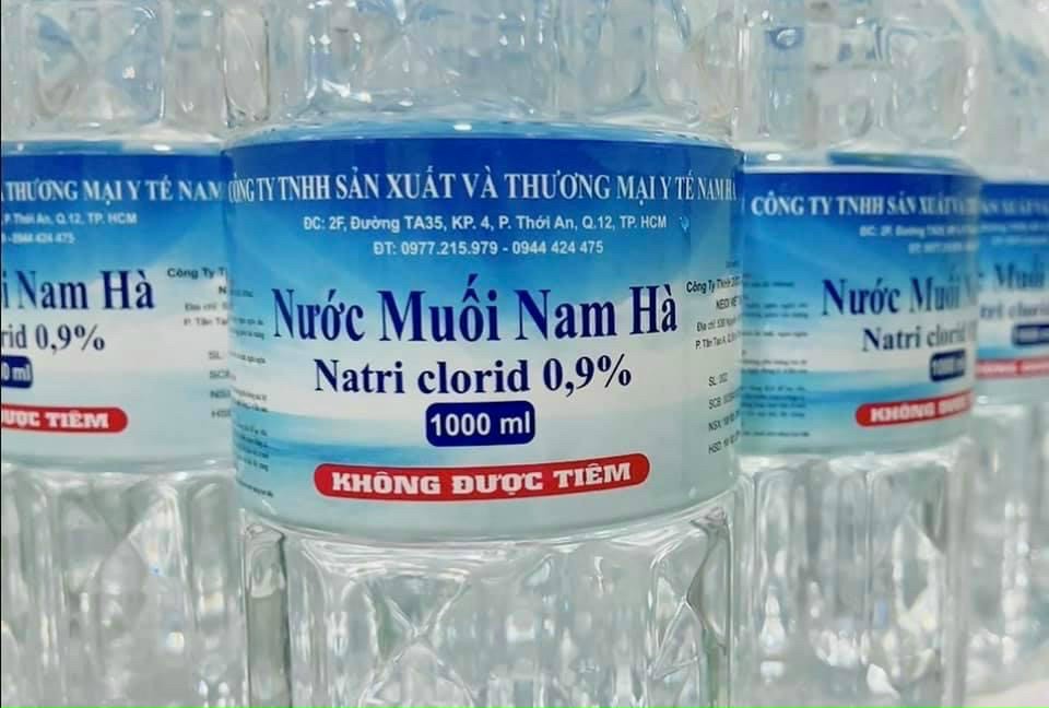 Nước muối sinh lý Nam Hà chai (1000ml)