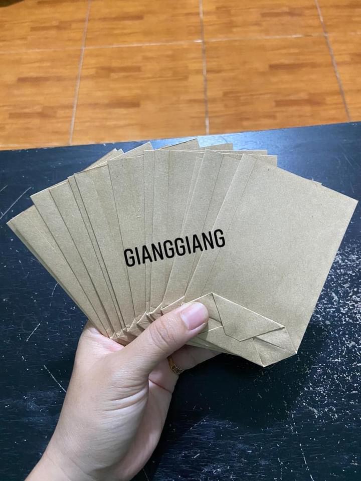 Túi giấy kraft mini 7,5x10 (100 túi)