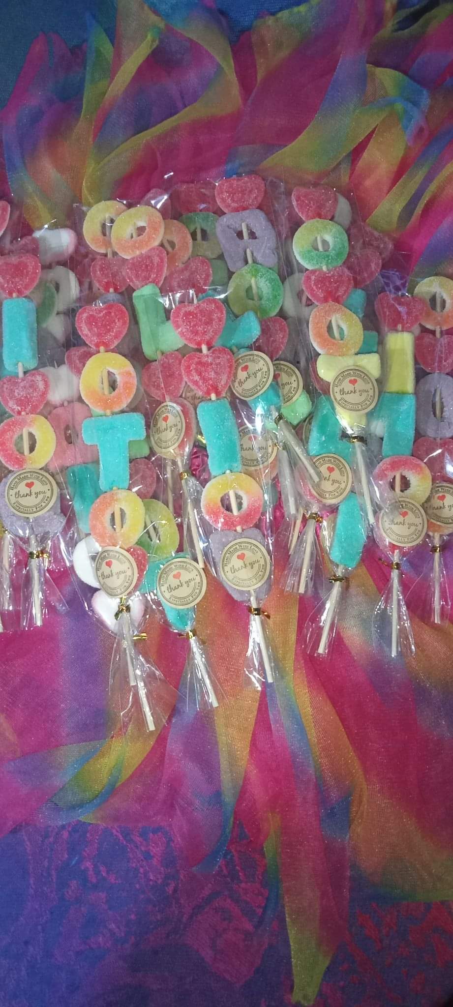 Gummy candies on a stick (50 pcs) Lazada PH