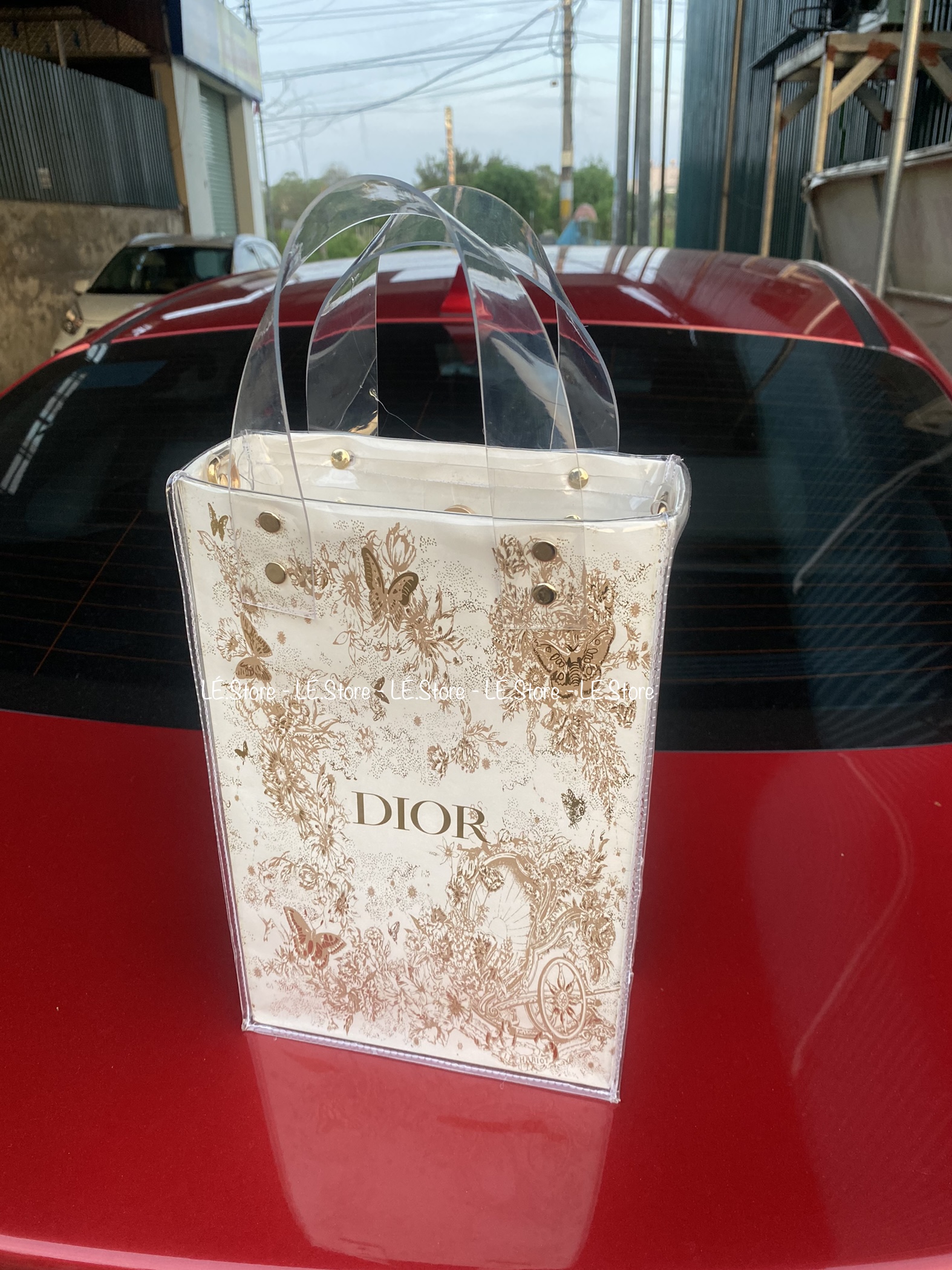 Túi giấy hãng custom hoạ tiết ánh kim size19/25/42