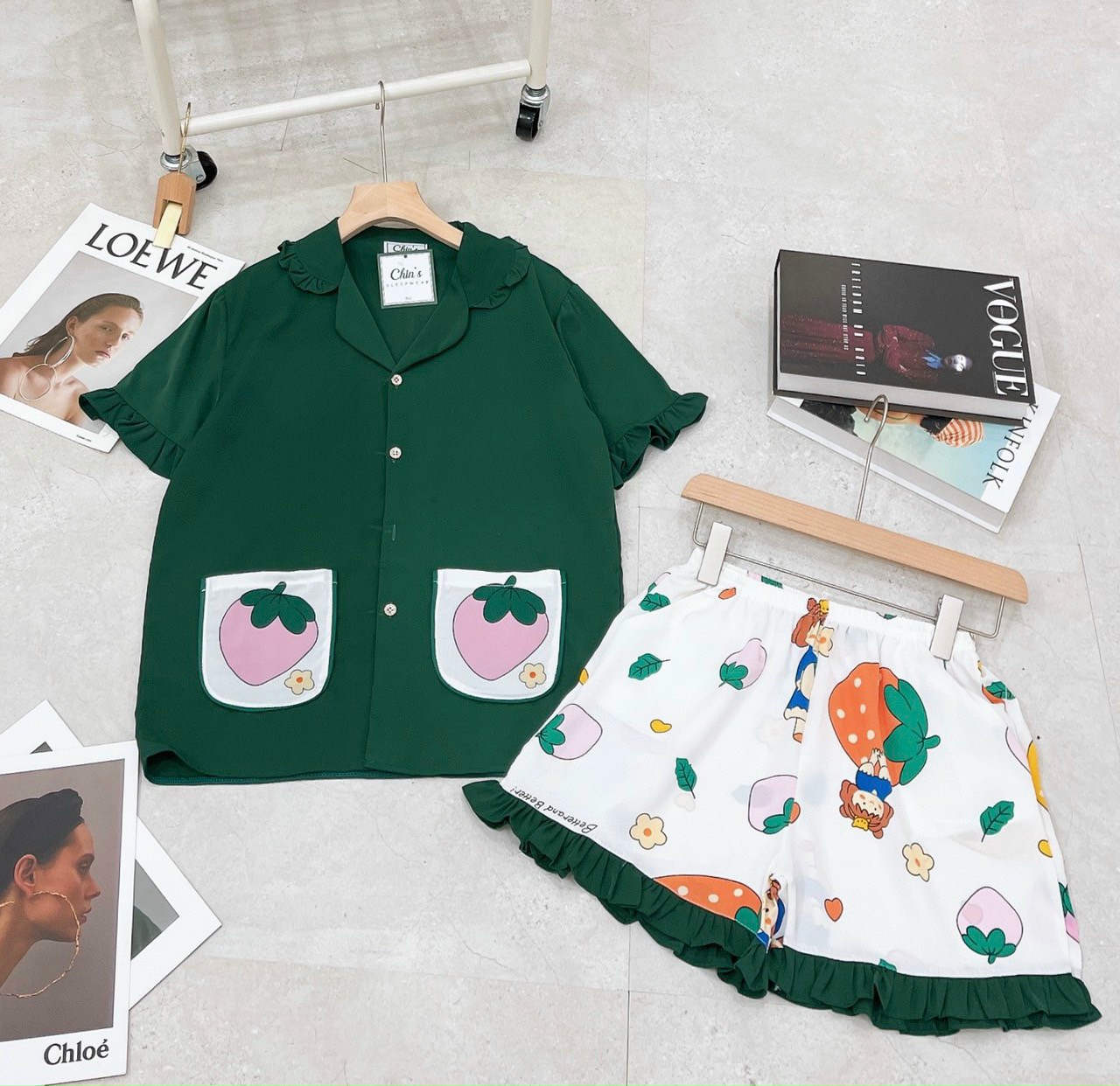 Bộ Pijama đùi vải lụa mango loại 1  siêu mát mịn
