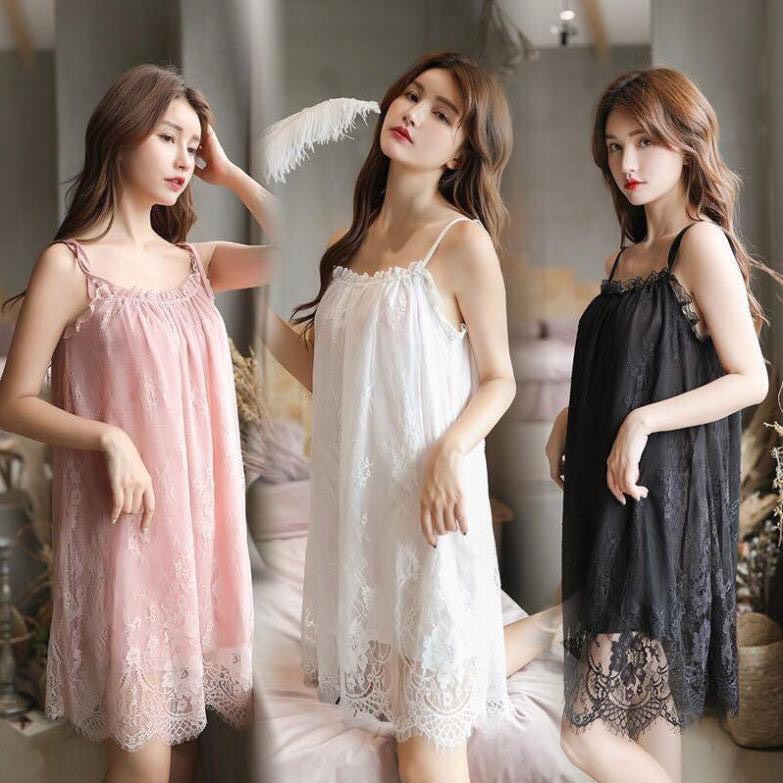 Váy ngủ 2 dây ren xinh xắn