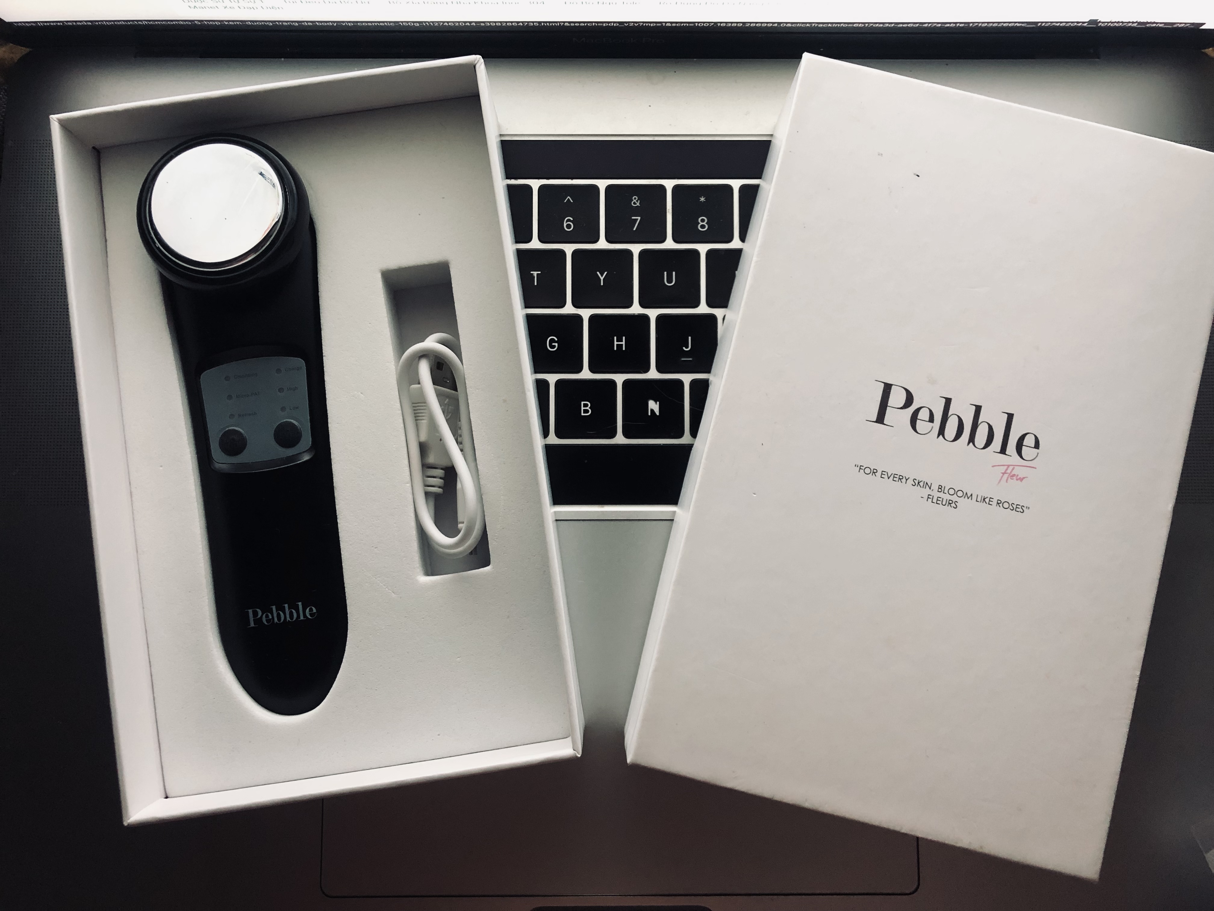 (PASS) Máy chăm sóc da mặt Pebble Fleur