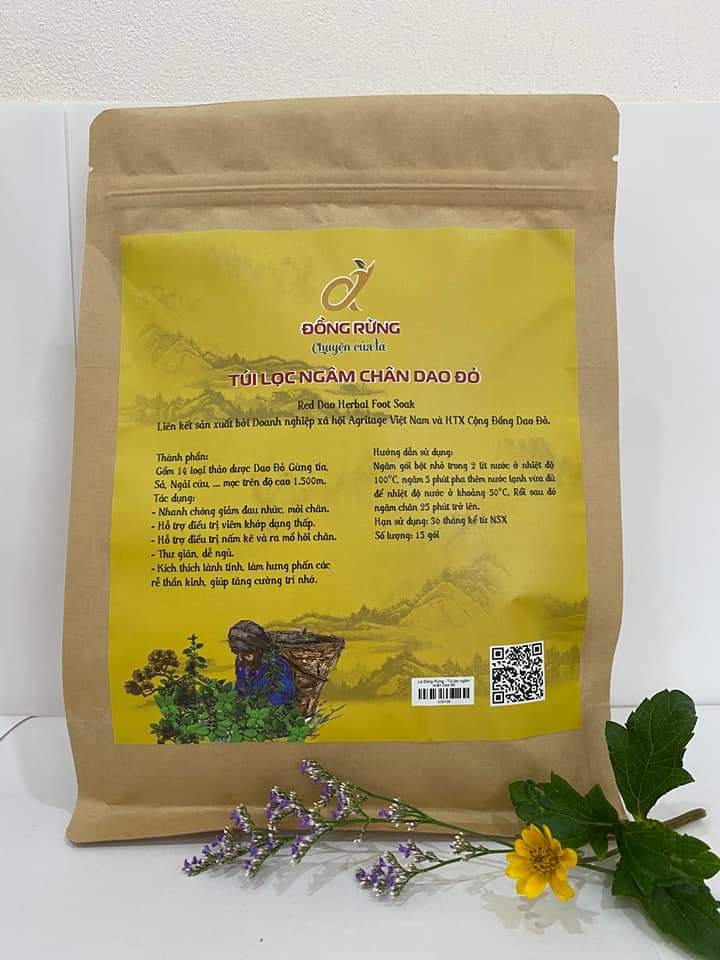 Túi lọc ngâm chân dao đỏ