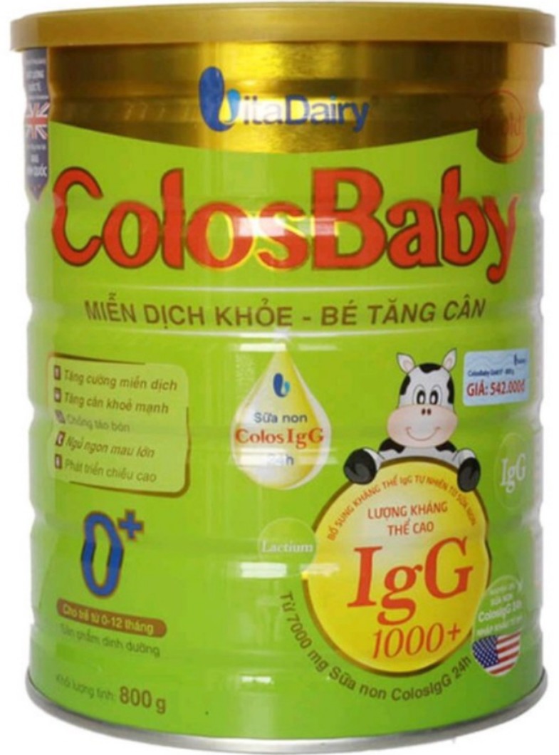 Sữa bột Colosbaby Gold 0+ 800g  Date mới - Có mã QR tích điểm