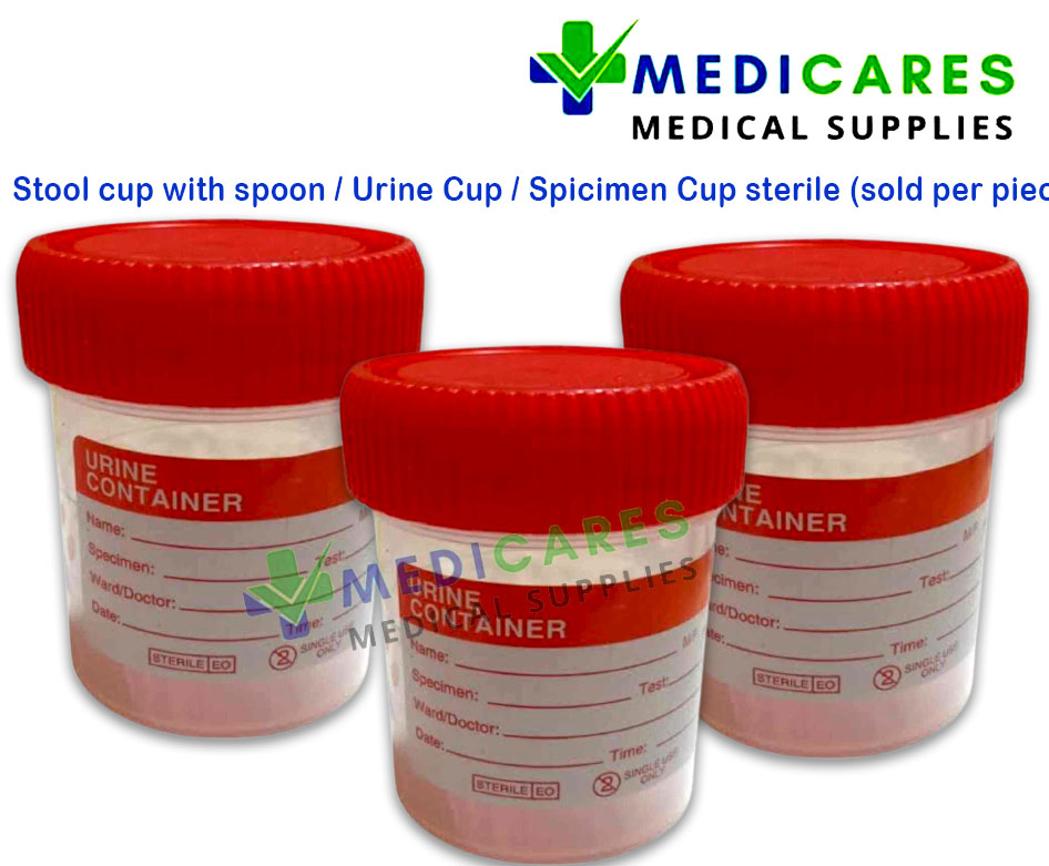 Sureguard Stool Cup With Spoon/Urine Cup/Specimen Cup Sterile(Sold Per ...