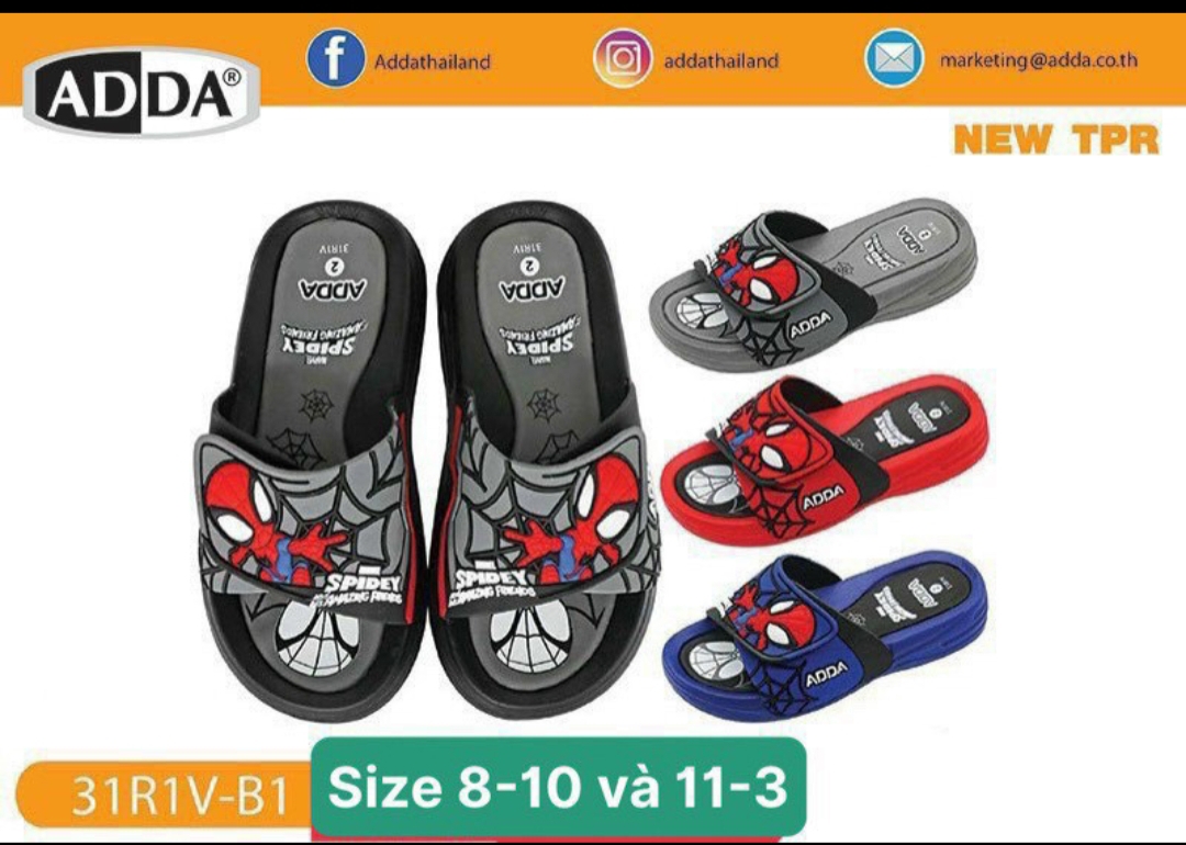 Dép thái Lan bé trai người nhện 3d 31R1V
