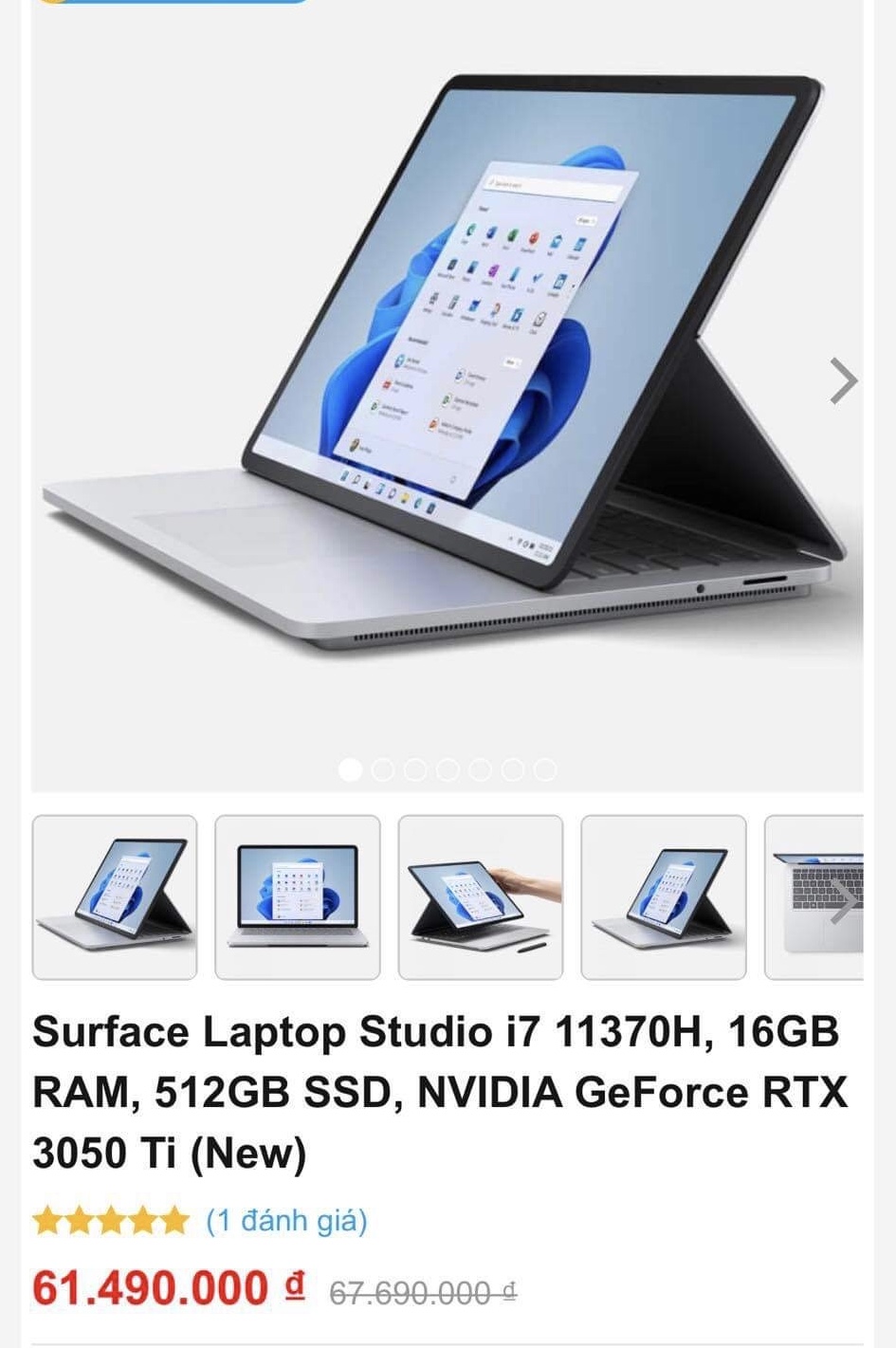 Surface laptop i7