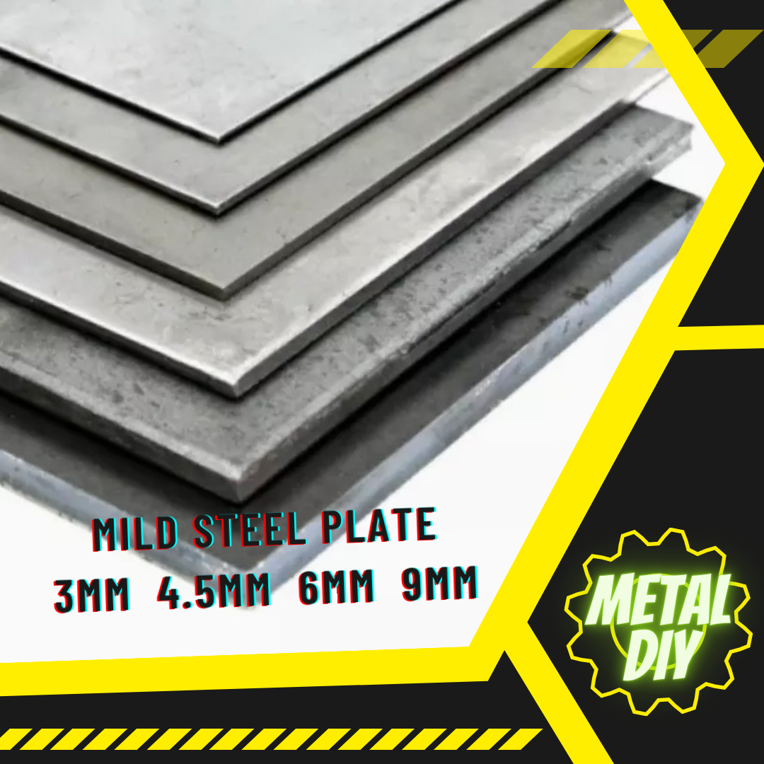 Mild Steel Plate 150mm, Metal Solid plate150mm, Papan Besi 150mm, complete with hole Home
