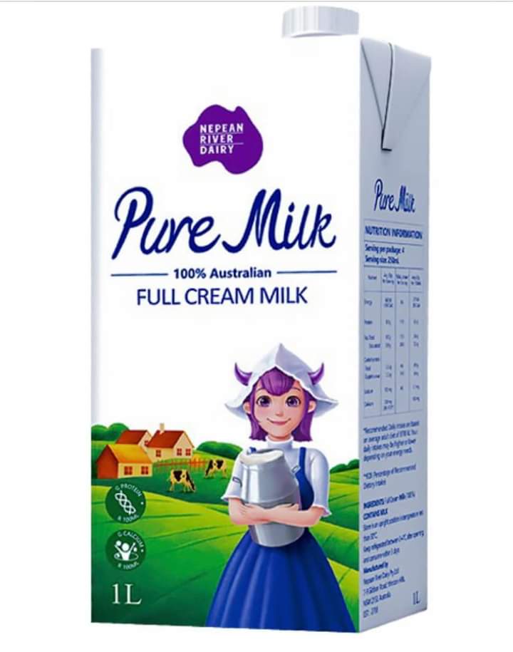 Sữa Tươi Pure Milk Hộp 1L Xuất xứ Úc Sữa Tươi Pure Milk thanh trùng là sản phẩm tự nhiên rất tốt cho cơ thể con người, nguồn sữa tiệt trùng được chiết xuất từ sữa bò qua quy trình tiệt trùng khép kín, với độ béo lên đến 3.6% thi đây là dòn thumbnail