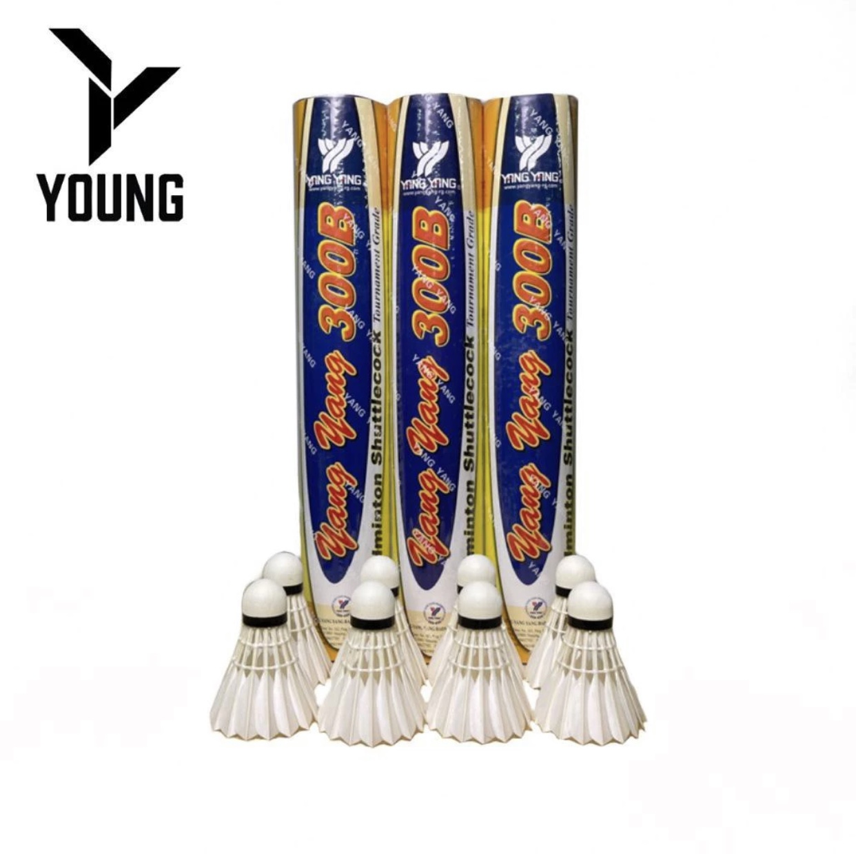 YANG YANG 300B Original Badminton Shuttlecocks BWF Approved (Ready