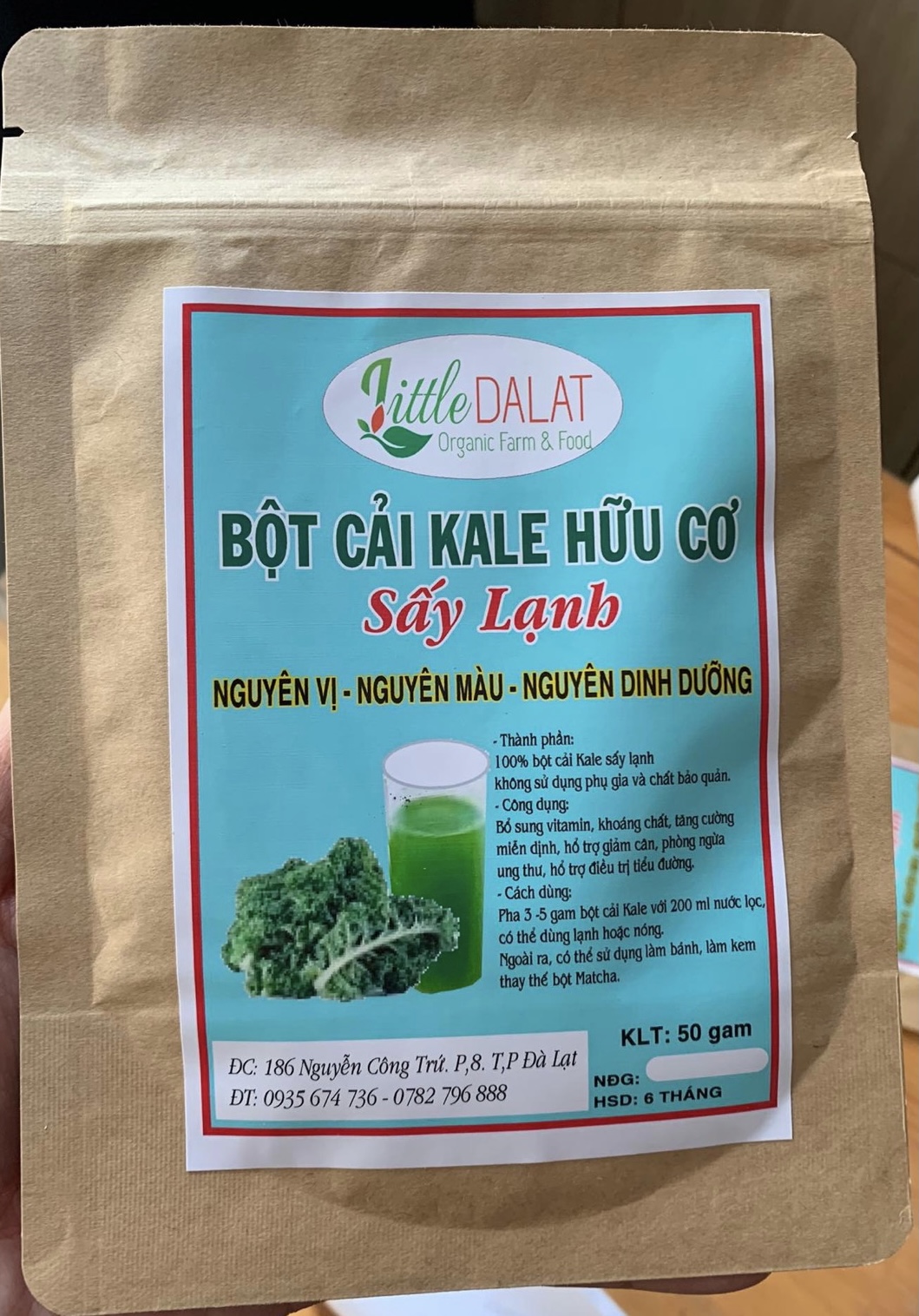 Bột cải kale hữu cơ