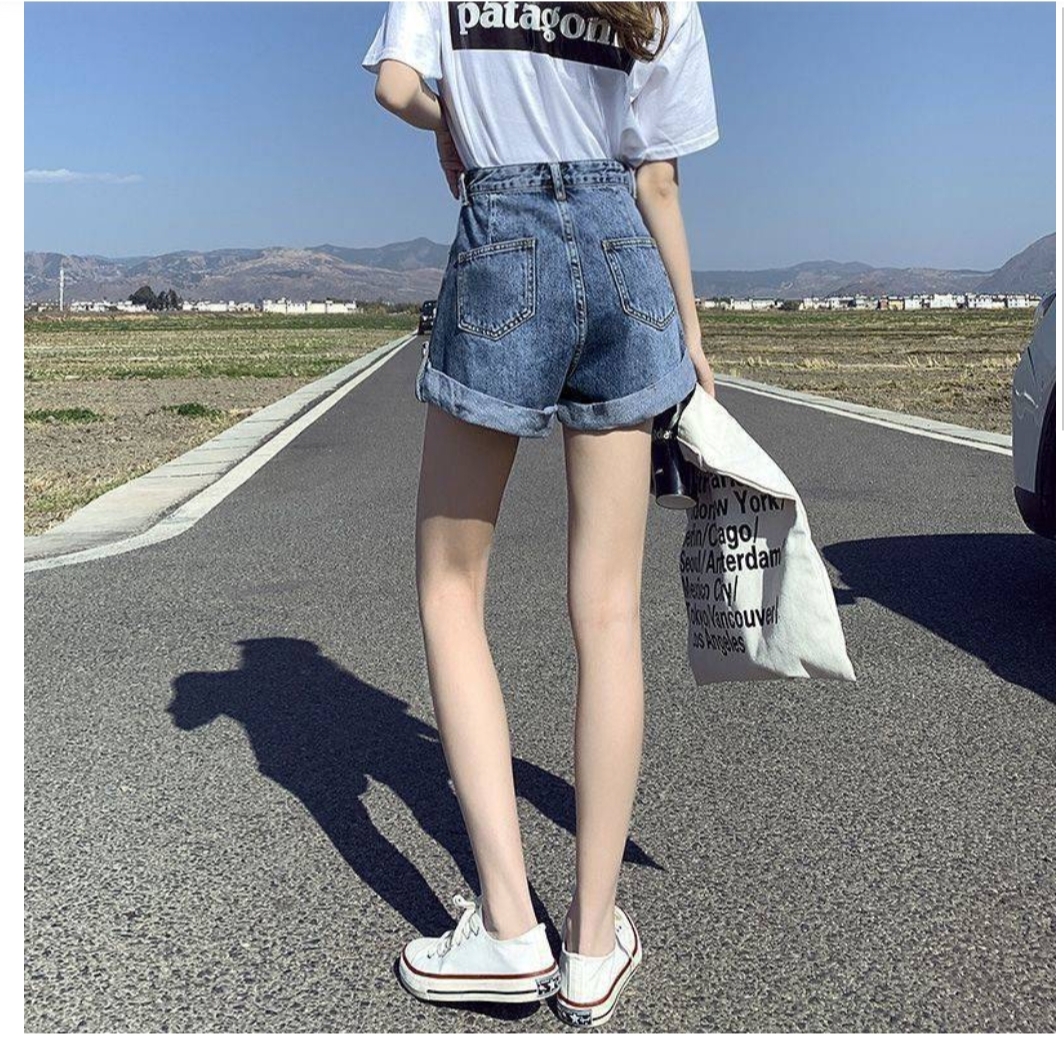 Quần short jean nữ