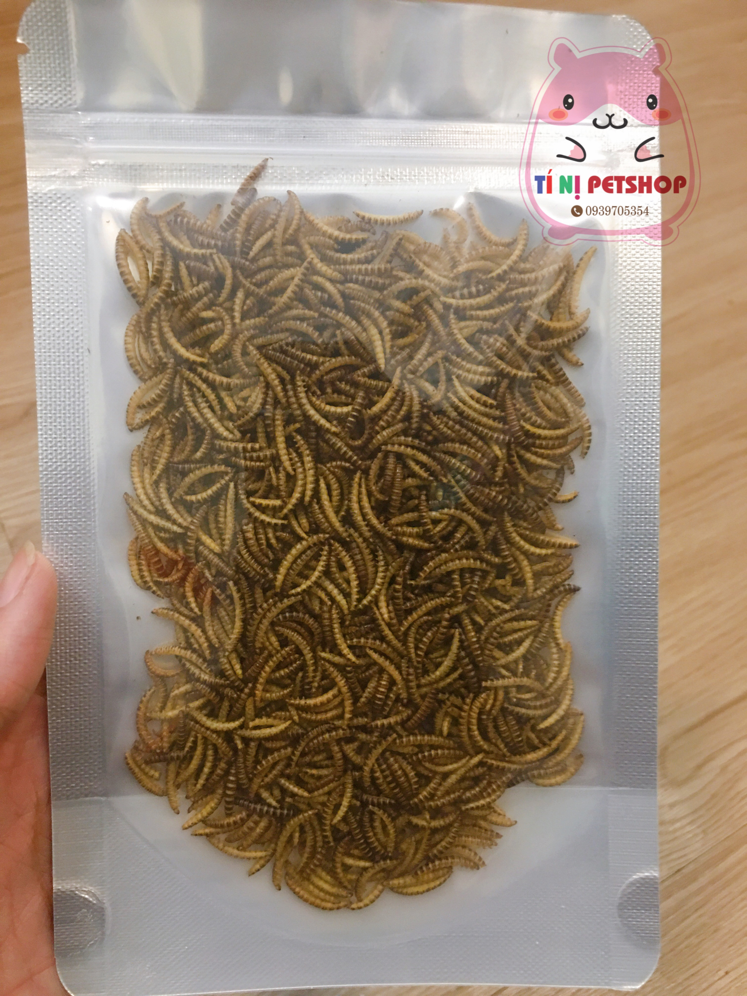 Sâu khô cho Hamster, Nhím kiểng (sâu gạo size nhỏ)