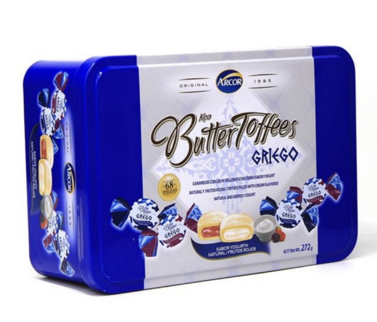 [Nhập RS0722 giảm 30k cho đơn 99k]Kẹo Arcor Butter Toffees Griego 272gr