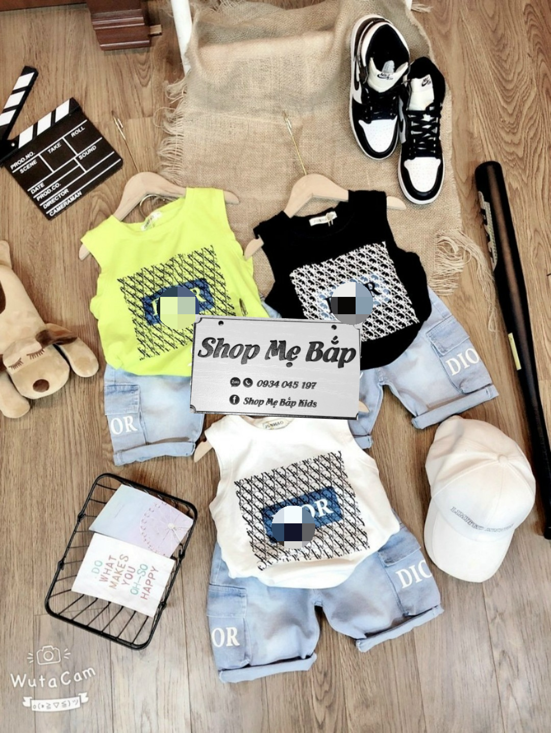 Set bộ bé trai,áo sát nách quần jean
