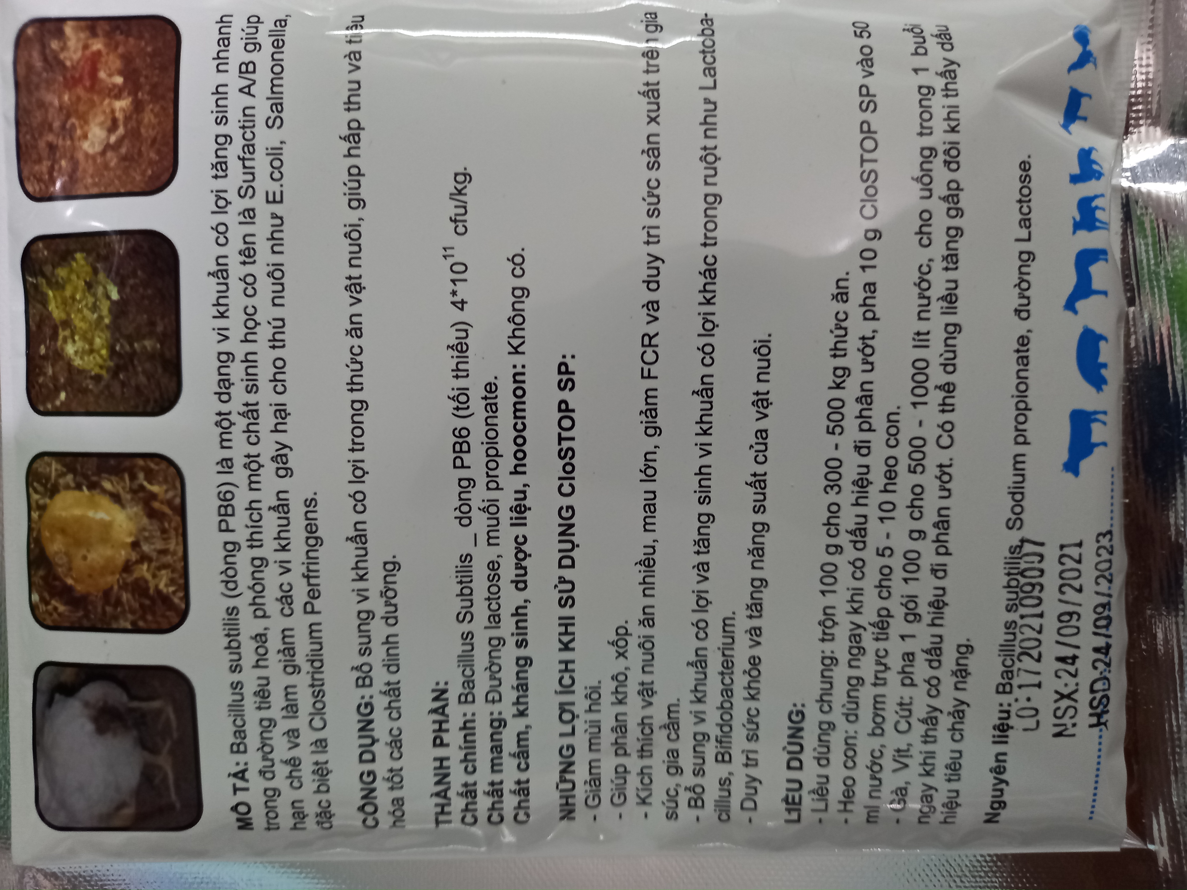 Clostop sp,Gói 100g, Men Tiêu Hóa Cho Thú Cưng
