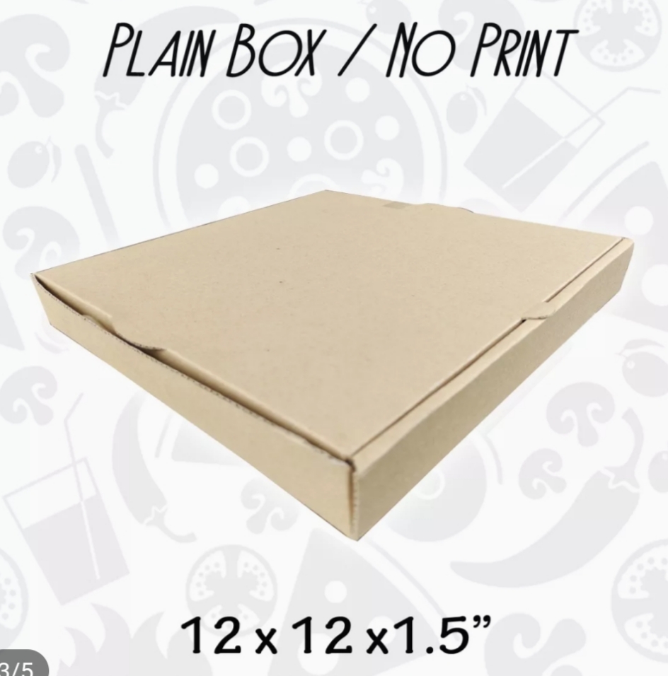 Plain Corrugated pizza Box 12x12 Lazada PH