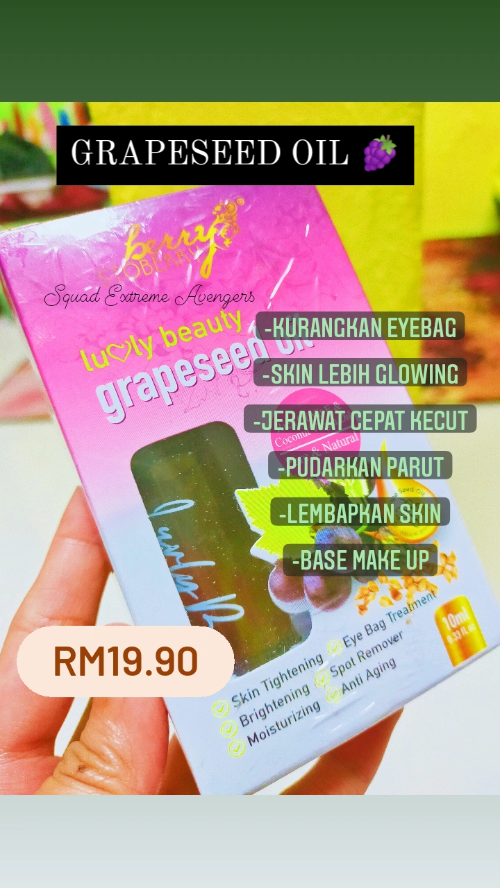GRAPESEED OIL LUVLY BEAUTY 💯 ORIGINAL HQ Lazada