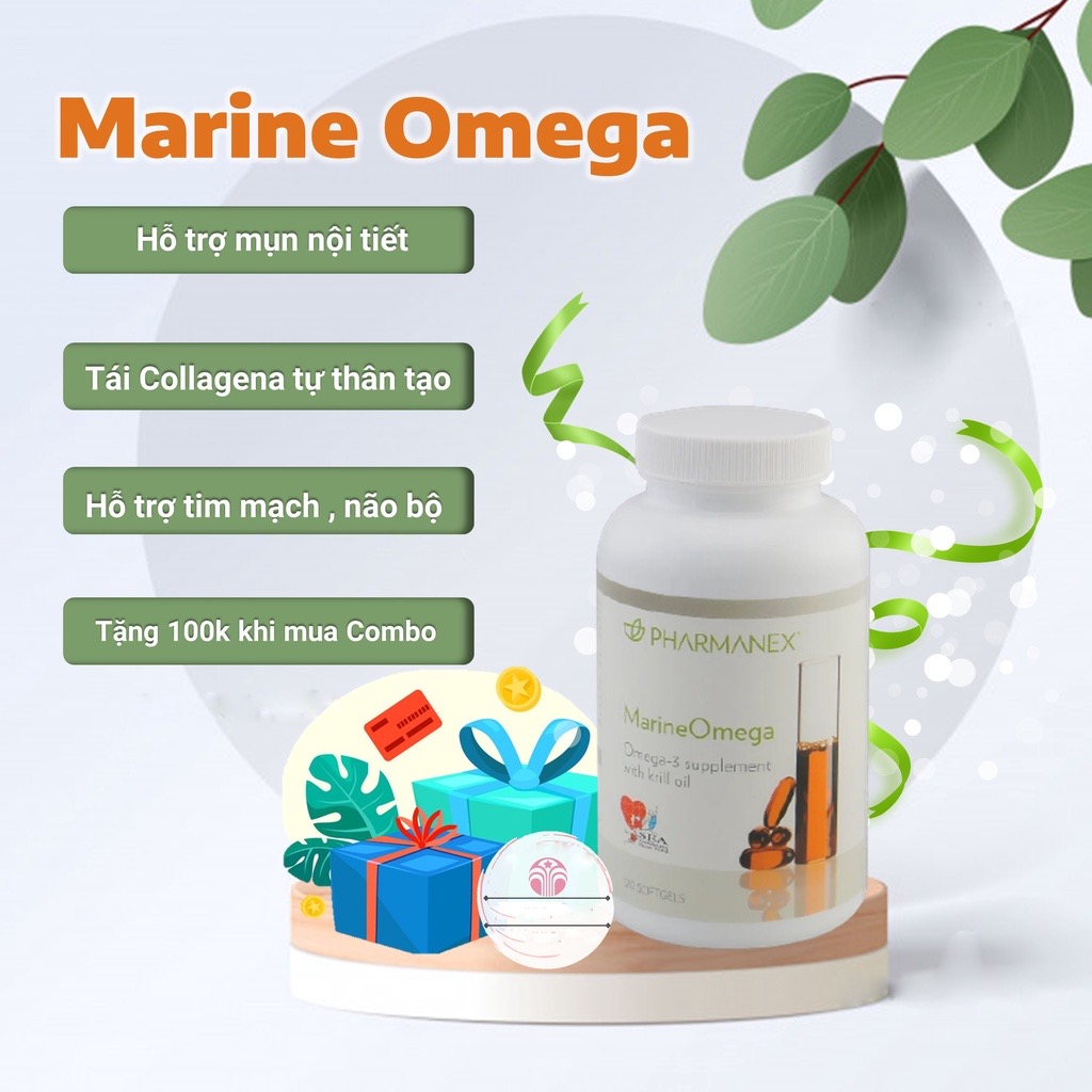 ￼Thực Phẩm bảo vệ sức khỏe Nuskin Marine Omega (120 viên)