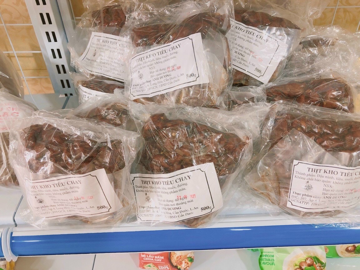 Thịt kho tiêu Ánh Dương khô chay 500gr