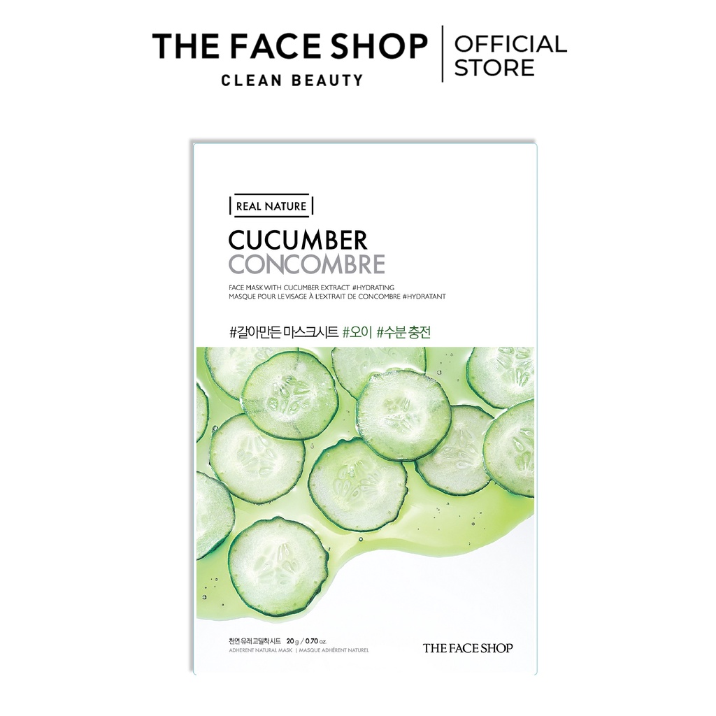 Combo 36 Mặt Nạ Real Nature THE FACE SHOP (mix nhiều loại) 20G