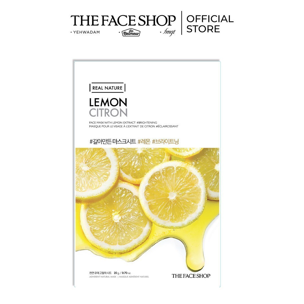 Combo 36 Mặt Nạ Real Nature THE FACE SHOP (mix nhiều loại) 20G