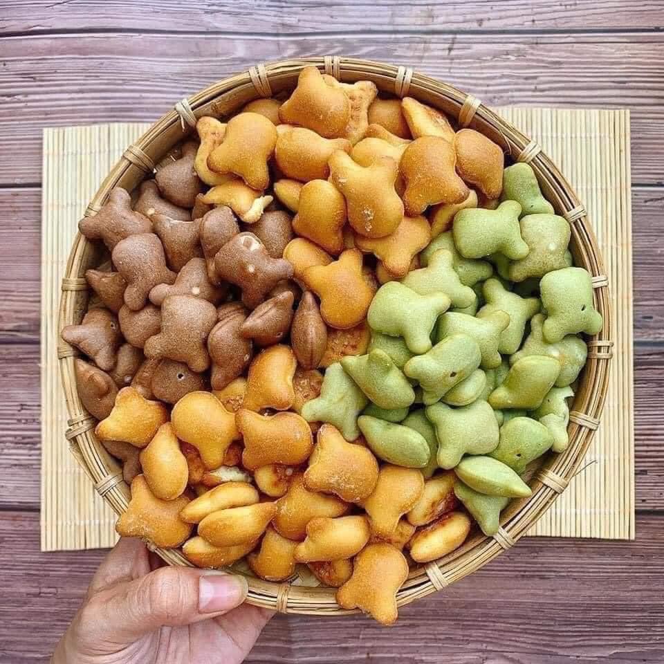 Bánh gấu kem mix 3 vị hũ 450gr