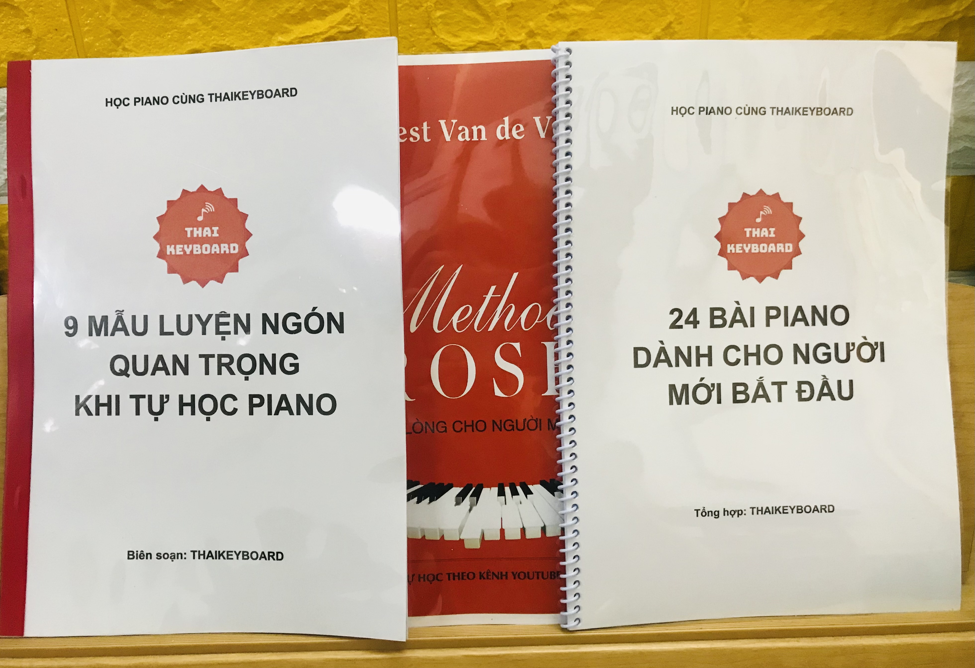 [Combo 3 cuốn] Tài liệu tự học Piano cùng THAIKEYBOARD