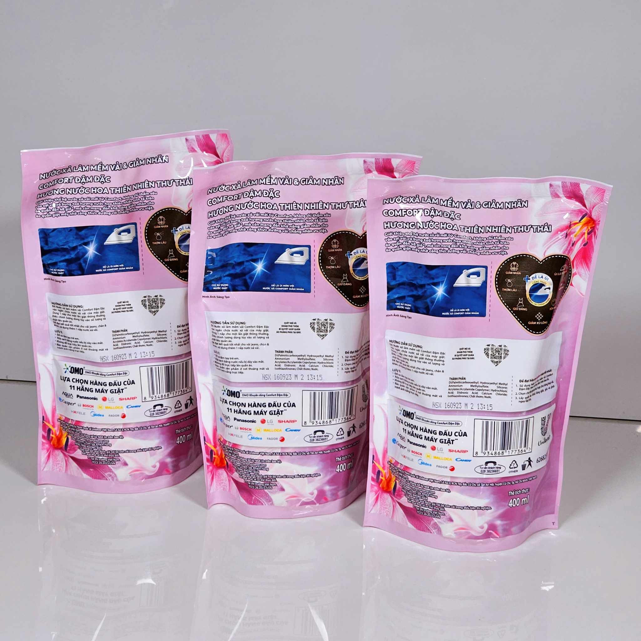 Combo 5 bịch  nước xả comfort túi thiên nhiên
