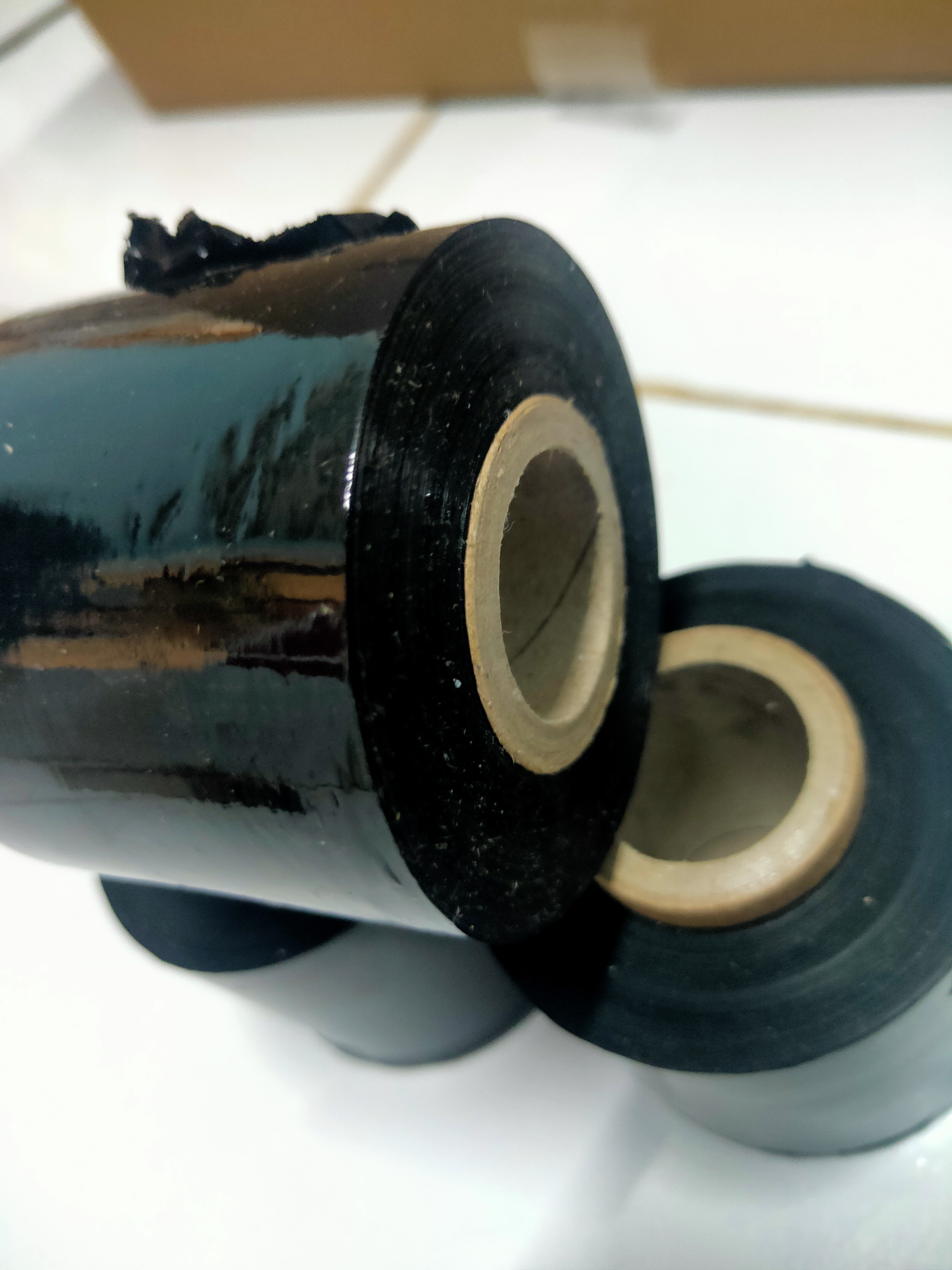 PLASTIK WRAPPING HITAM | STRETCH FILM HITAM 5CM