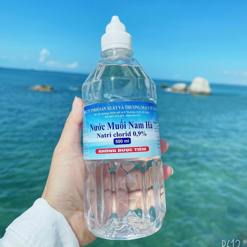 Nước muối sinh lý Nam Hà chai (1000ml)