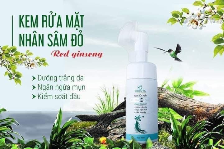 Sữa rửa mặt nhân sâm đỏ Orenya