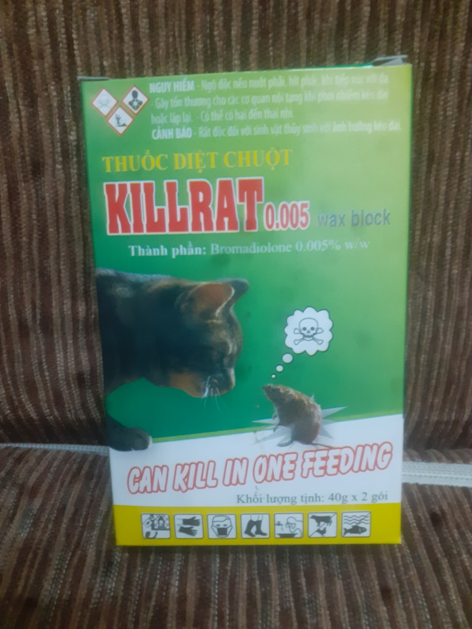 Thuốc diệt chuột Killrat gói 50gr