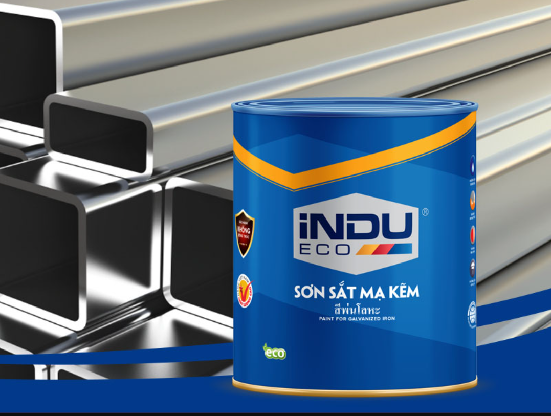 Sơn sắt mạ kẽm cao cấp iNDU eco 750ml