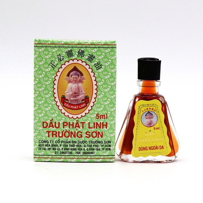 Dầu gió Trường Sơn Phật linh (Dầu nhị thiên đường) chai 5ml