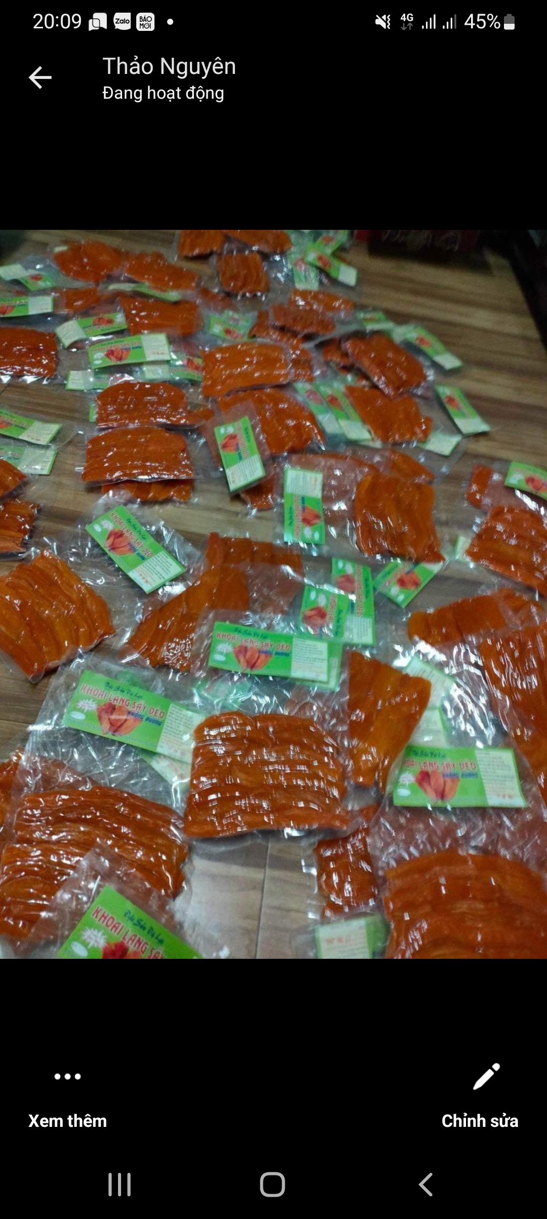 Khoai lang sấy dẻo Đà Lạt ( 250gr)