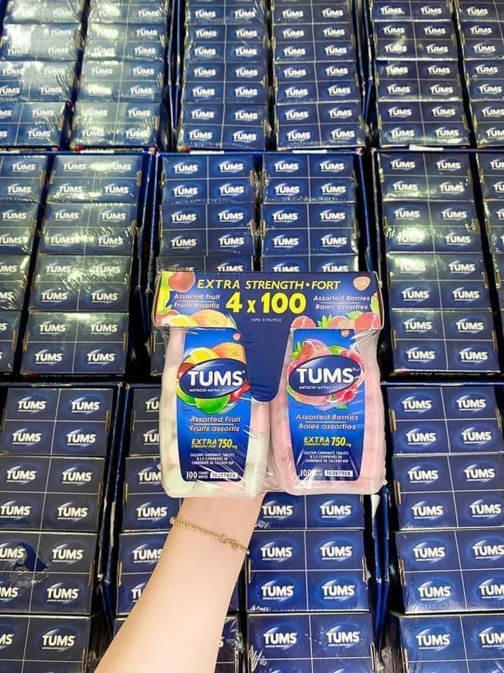 Kẹo ngậm bao tử Tums 100 viên