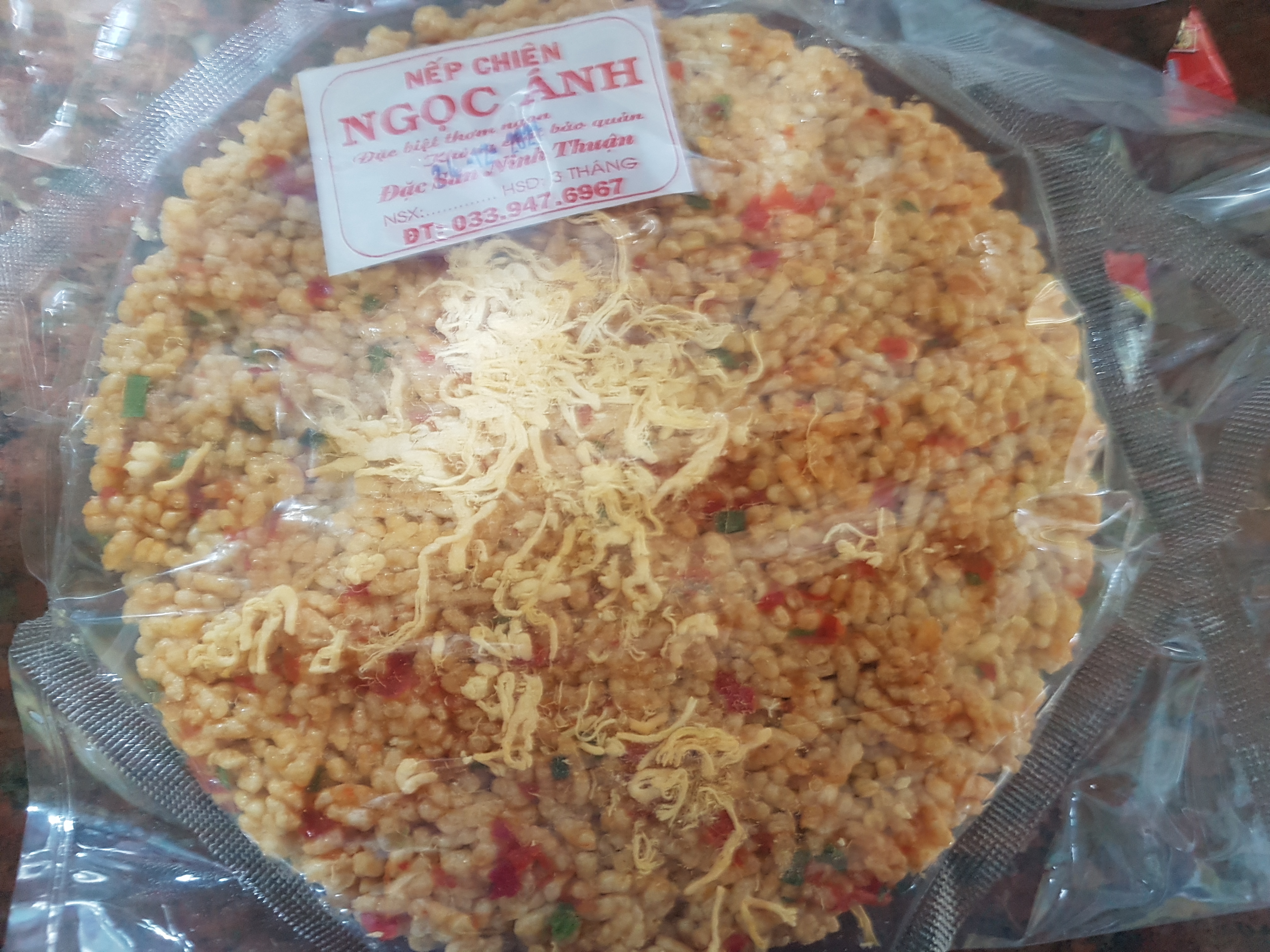 Nếp chiên chà bông