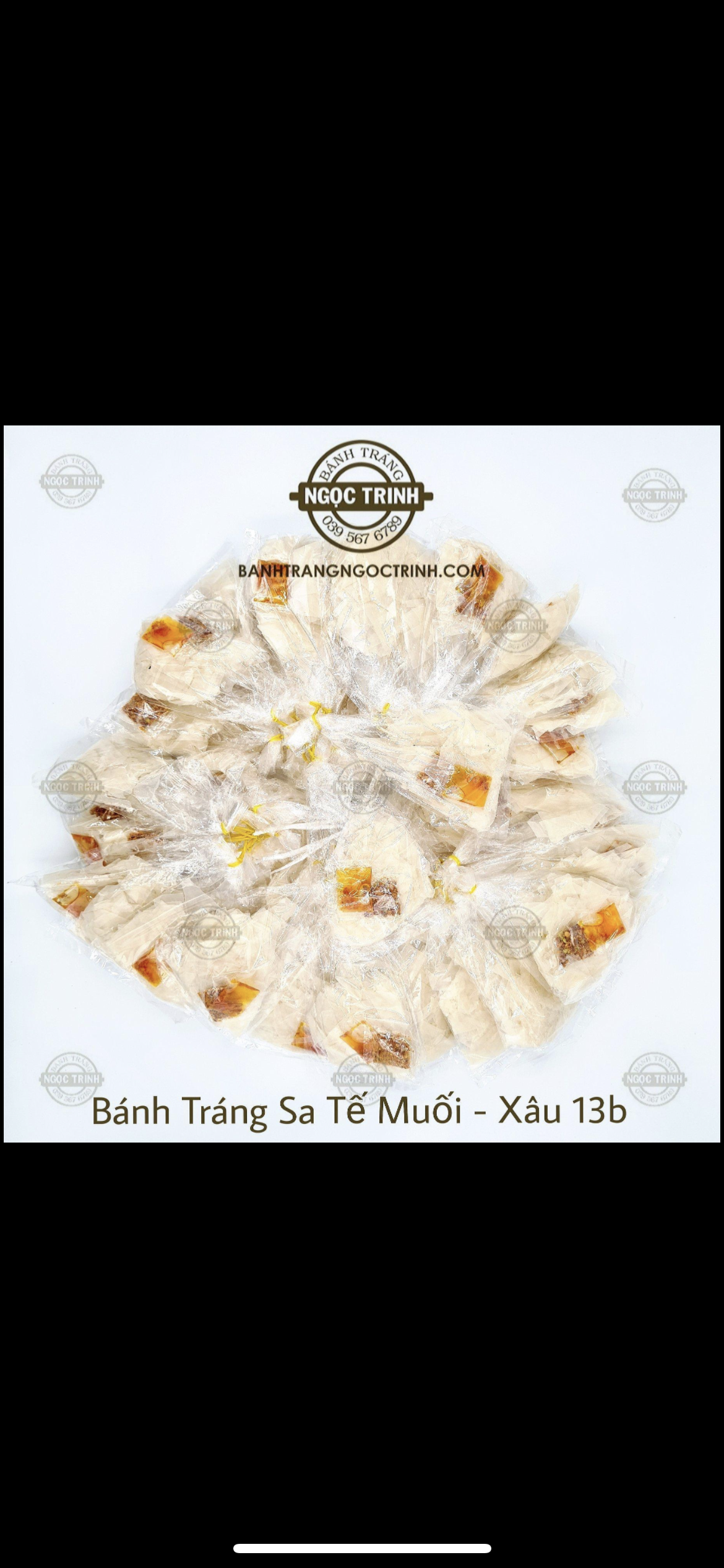Bánh tráng sa tế muối xâu 13 bịch ( SHOP MẸ HÂN VY)