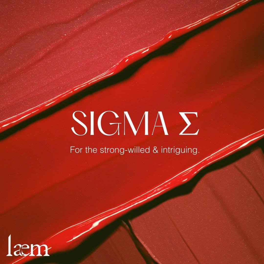 SON KEM LÌ LAEM MÀU ĐỎ NÂU ĐẤT (SIGMA)