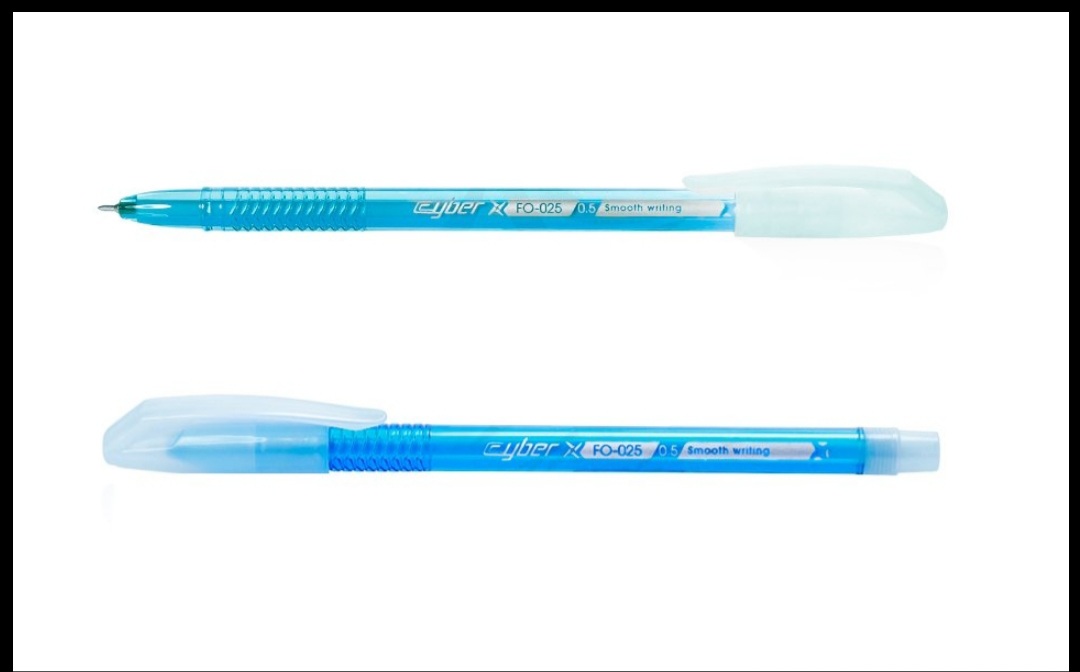 Bút Bi 0.5 mm Cyber Flexoffice FO-025 - Mực Đen.(COMBO 3 CÂY/1 VĨ )