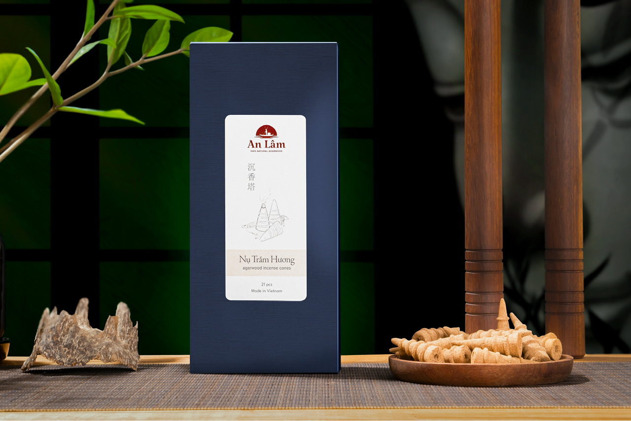 Premium Natural Agarwood Insence Cones - An Lam
