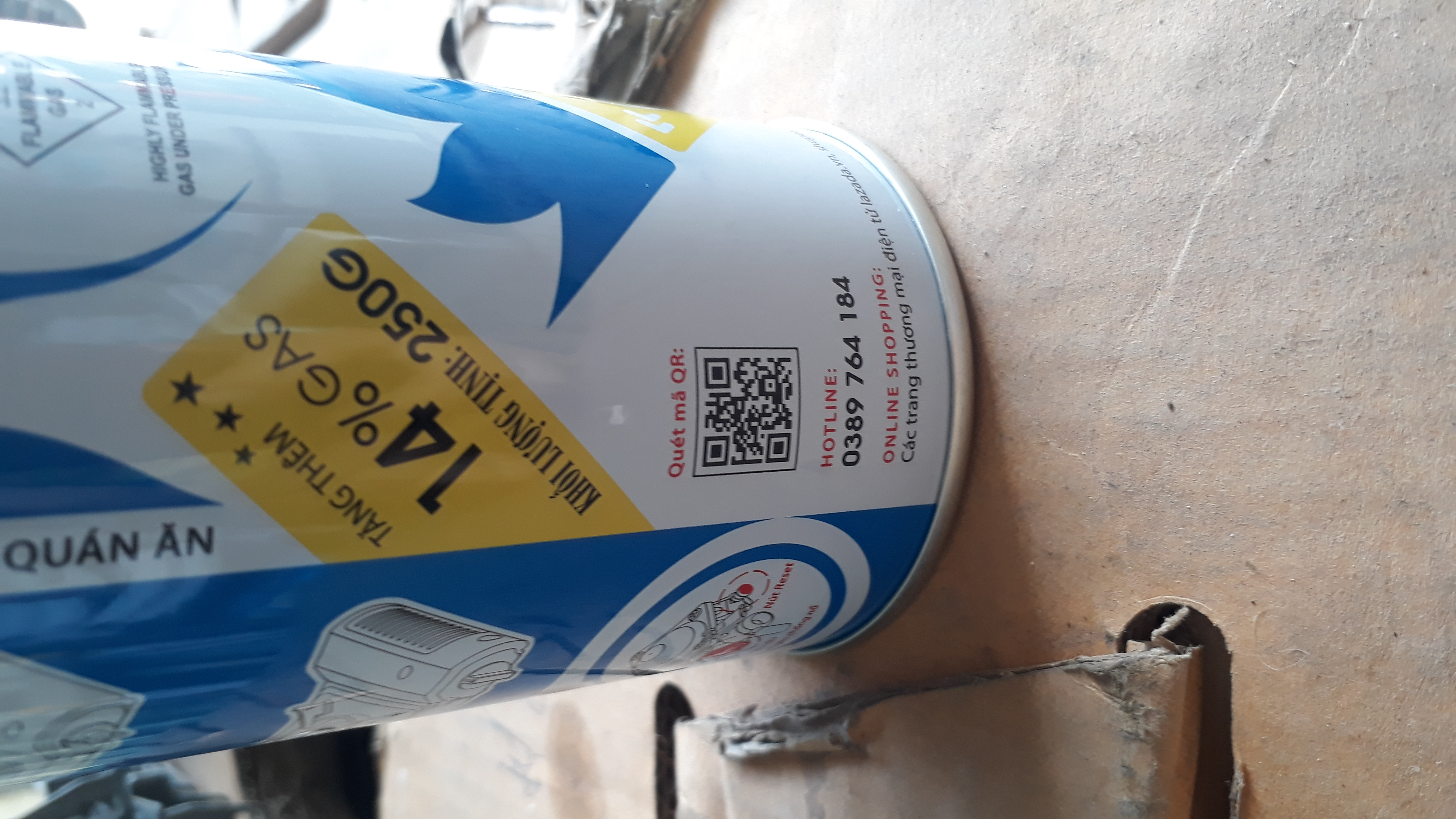 Bình gas mini 250g NaMiLux