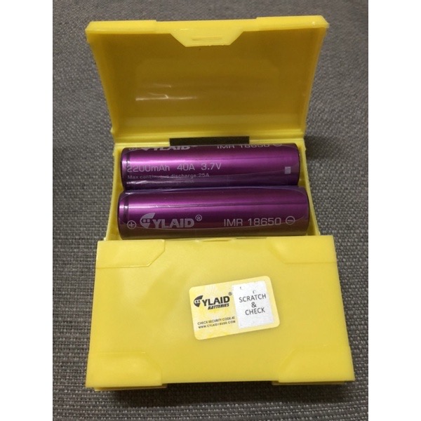 Pin Cylaid 18650 Tím 2200mAh ( 65k 1 viên)