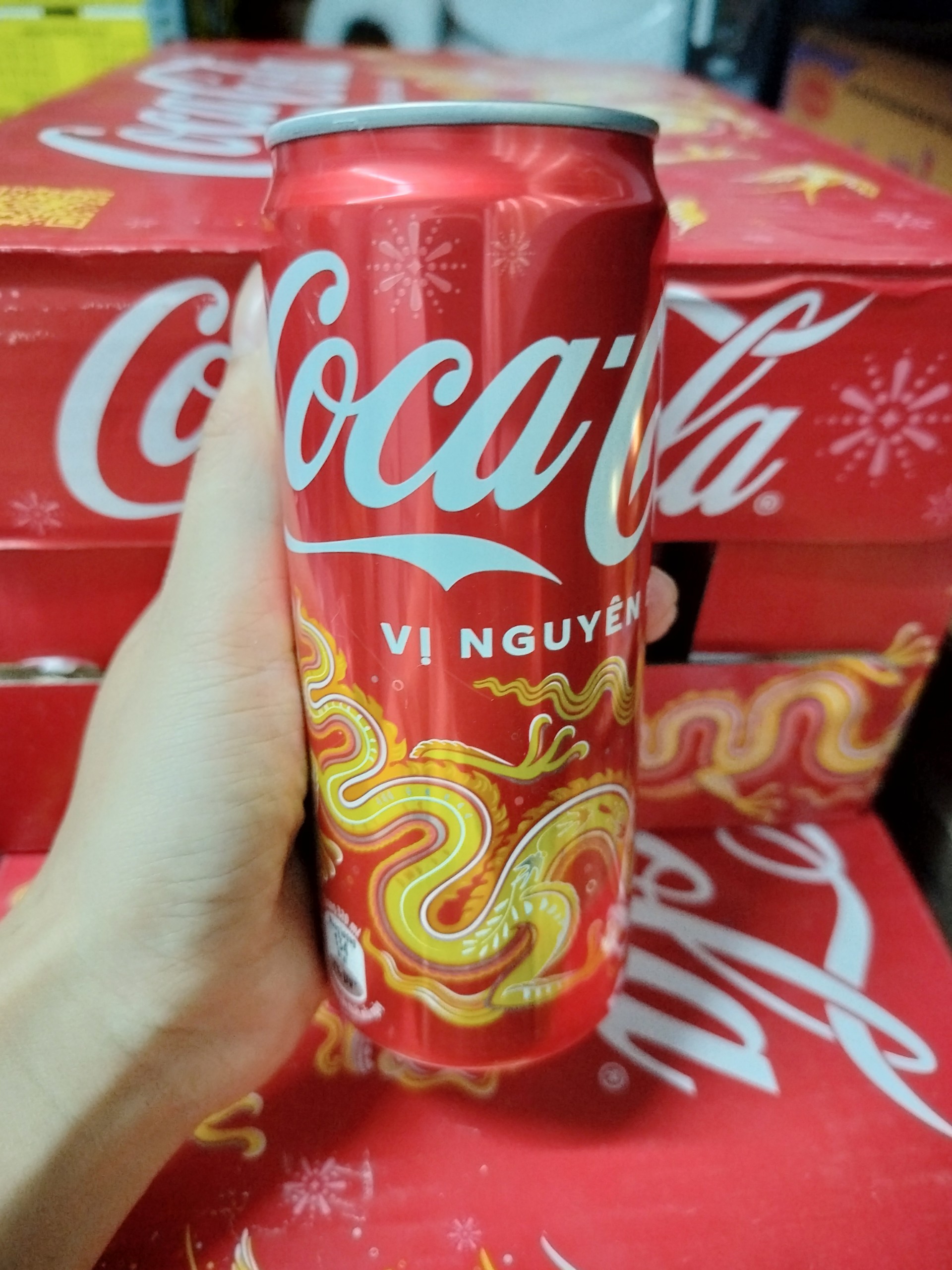 Thùng 24 lon CoCaCoLa Coca-Cola xuân 2024 320ml x 24 lon