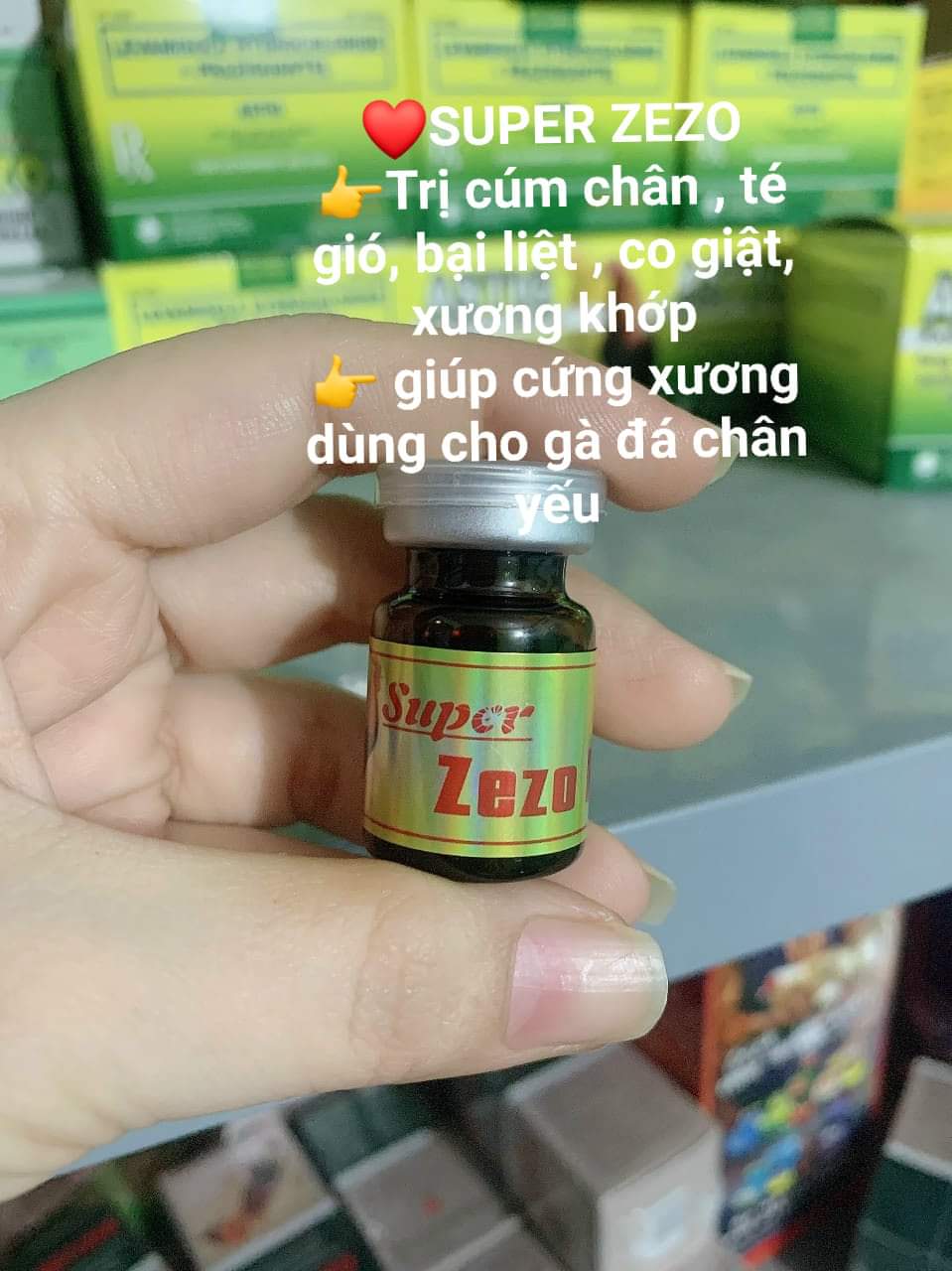Té gió, bại liệt, chân yếu cho gà đá
Super Zezo