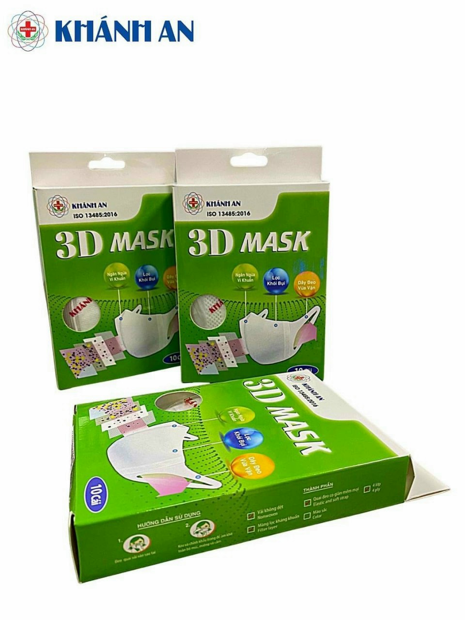 Khẩu Trang 3D mask 4 lớp Khánh An(h/10cai)
